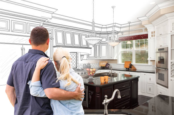 Custom kitchen cabinets installed in a Mendota home